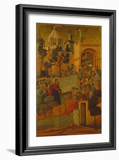 The Entry into Jerusalem, 1308-11-Duccio di Buoninsegna-Framed Giclee Print