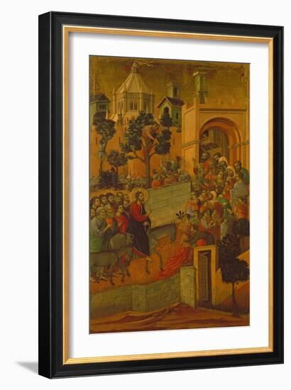 The Entry into Jerusalem, 1308-11-Duccio di Buoninsegna-Framed Giclee Print