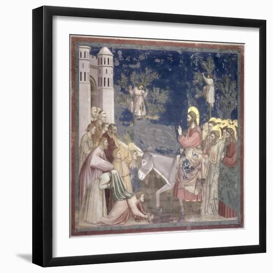 The Entry into Jerusalem, circa 1305-Giotto di Bondone-Framed Giclee Print