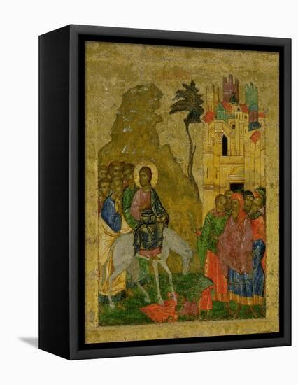 The Entry into Jerusalem, Russian Icon from the Iconostasis in the Cathedral of St. Sophia-null-Framed Premier Image Canvas