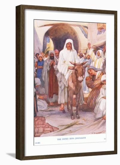 The Entry into Jerusalem-Arthur A. Dixon-Framed Giclee Print