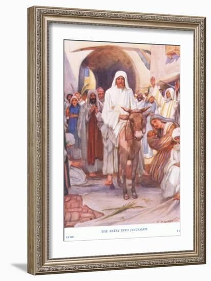 The Entry into Jerusalem-Arthur A. Dixon-Framed Giclee Print