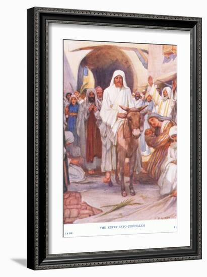 The Entry into Jerusalem-Arthur A. Dixon-Framed Giclee Print