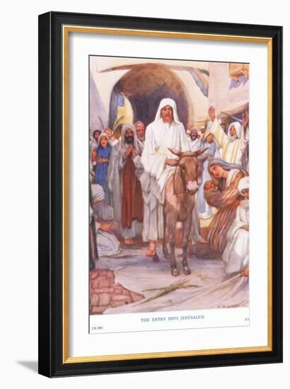 The Entry into Jerusalem-Arthur A. Dixon-Framed Giclee Print