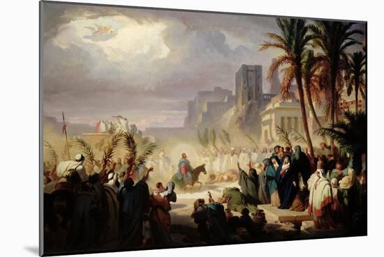 The Entry of Christ into Jerusalem-Louis Felix Leullier-Mounted Giclee Print