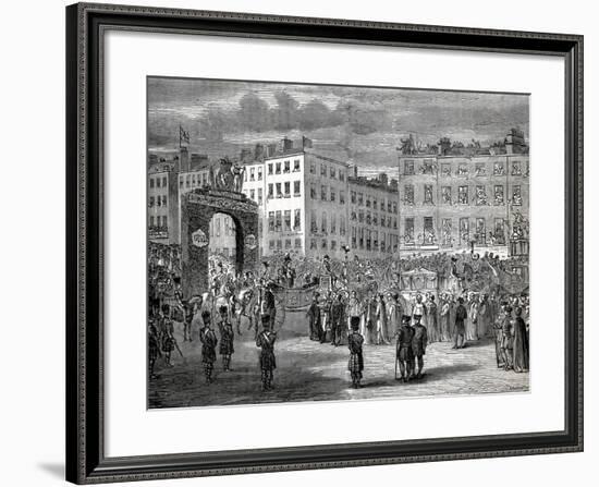 The Entry of George IV-null-Framed Giclee Print