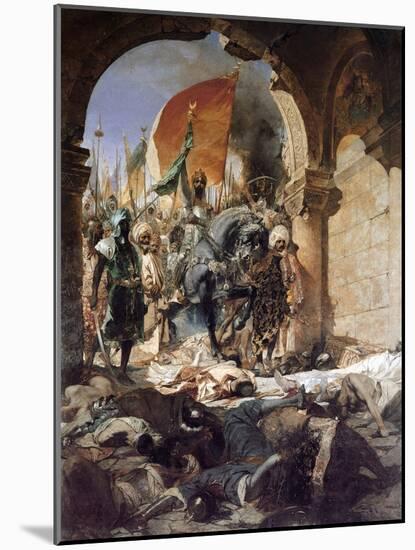 The Entry of Mehmet II into Constantinople, 1876-Jean Joseph Benjamin Constant-Mounted Giclee Print