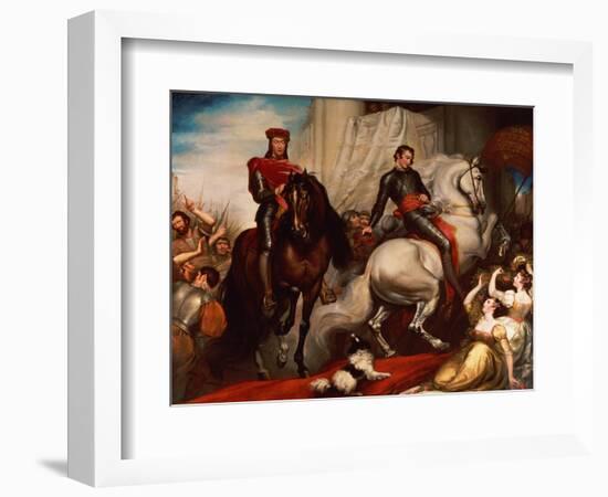 The Entry of Richard II and Bolingbroke into London-James Northcote-Framed Giclee Print