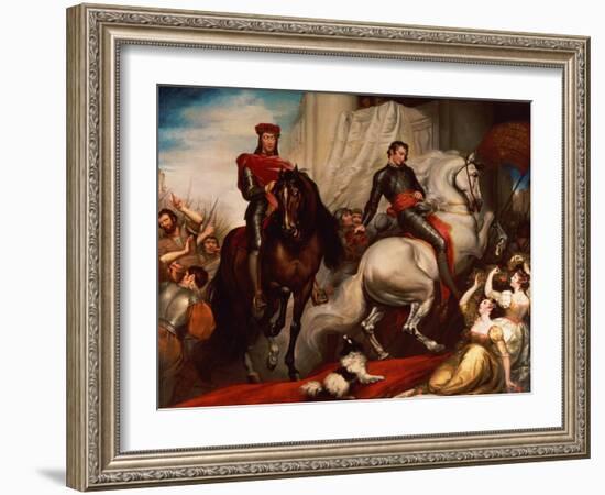 The Entry of Richard II and Bolingbroke into London-James Northcote-Framed Giclee Print