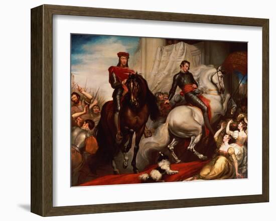 The Entry of Richard II and Bolingbroke into London-James Northcote-Framed Giclee Print