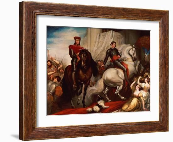 The Entry of Richard II and Bolingbroke into London-James Northcote-Framed Giclee Print