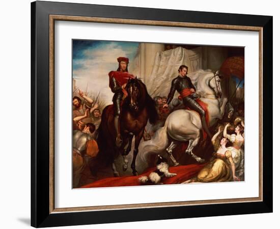 The Entry of Richard II and Bolingbroke into London-James Northcote-Framed Giclee Print