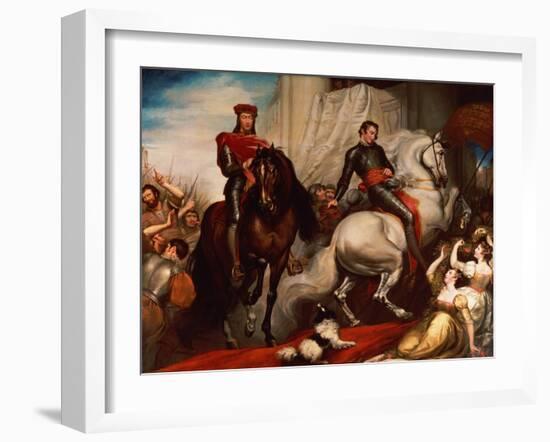 The Entry of Richard II and Bolingbroke into London-James Northcote-Framed Giclee Print