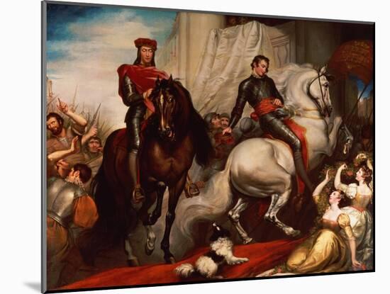 The Entry of Richard II and Bolingbroke into London-James Northcote-Mounted Giclee Print