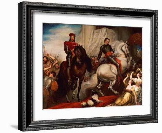 The Entry of Richard II and Bolingbroke into London-James Northcote-Framed Giclee Print