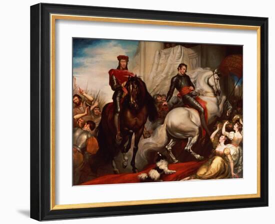 The Entry of Richard II and Bolingbroke into London-James Northcote-Framed Giclee Print