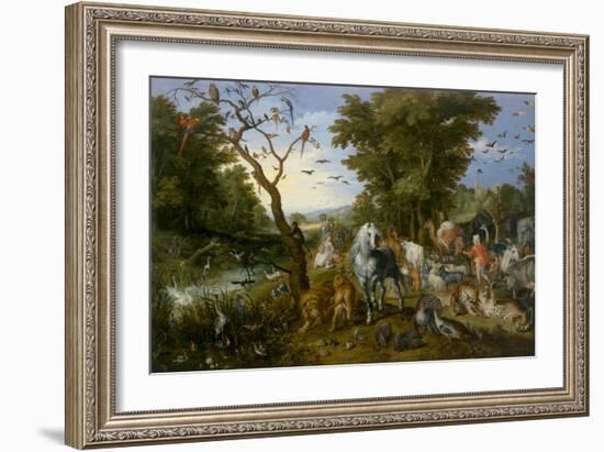 The Entry of the Animals into Noah's Ark, 1613-Jan Brueghel the Elder-Framed Art Print