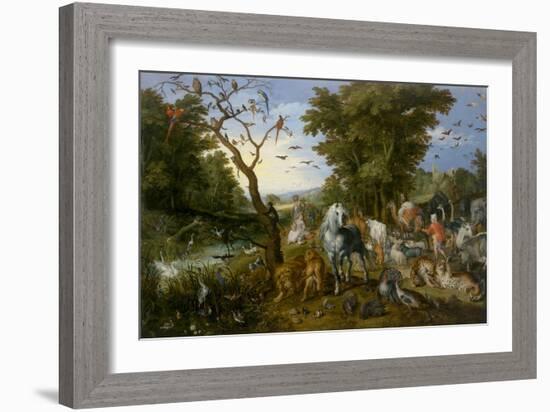 The Entry of the Animals into Noah's Ark, 1613-Jan Brueghel the Elder-Framed Art Print