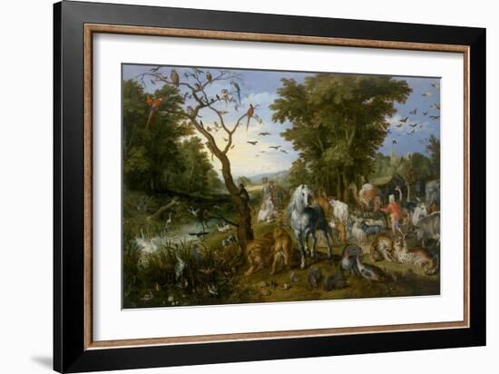 The Entry of the Animals into Noah's Ark, 1613-Jan Brueghel the Elder-Framed Art Print