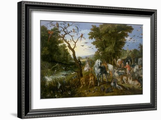 The Entry of the Animals into Noah's Ark, 1613-Jan Brueghel the Elder-Framed Art Print