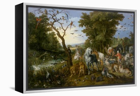 The Entry of the Animals into Noah's Ark, 1613-Jan the Elder Brueghel-Framed Premier Image Canvas