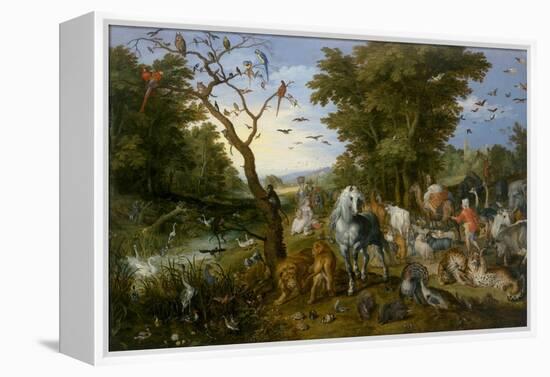 The Entry of the Animals into Noah's Ark, 1613-Jan the Elder Brueghel-Framed Premier Image Canvas