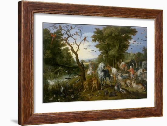 The Entry of the Animals into Noah's Ark, 1613-Jan the Elder Brueghel-Framed Giclee Print