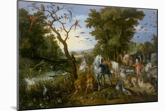 The Entry of the Animals into Noah's Ark, 1613-Jan the Elder Brueghel-Mounted Giclee Print