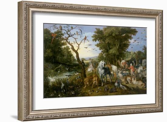 The Entry of the Animals into Noah's Ark-Jan Brueghel-Framed Art Print