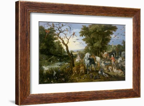 The Entry of the Animals into Noah's Ark-Jan Brueghel-Framed Art Print