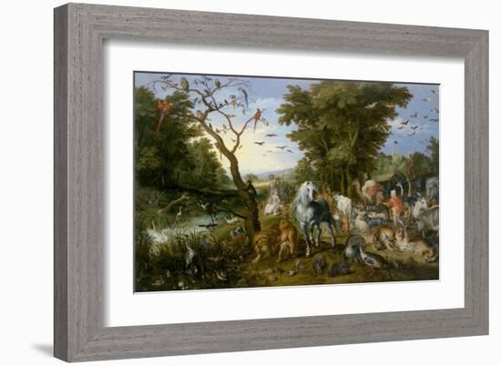 The Entry of the Animals into Noah's Ark-Jan Brueghel-Framed Art Print