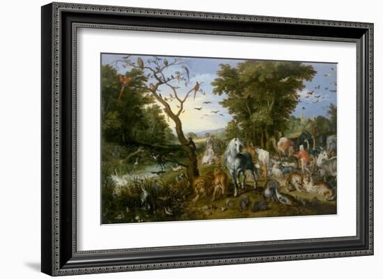 The Entry of the Animals into Noah's Ark-Jan Brueghel-Framed Art Print