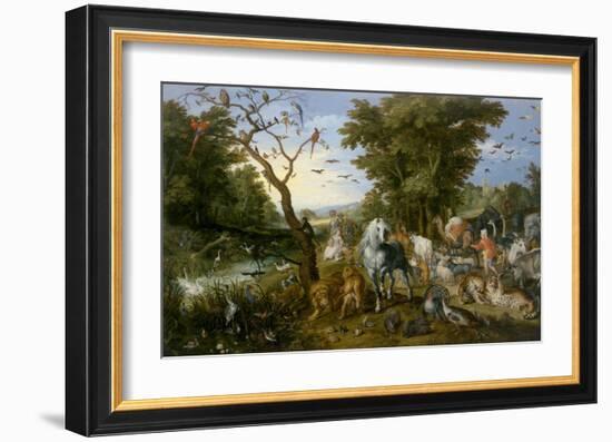 The Entry of the Animals into Noah's Ark-Jan Brueghel-Framed Art Print