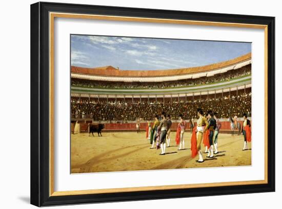 The Entry of the Bull-Jean Leon Gerome-Framed Giclee Print