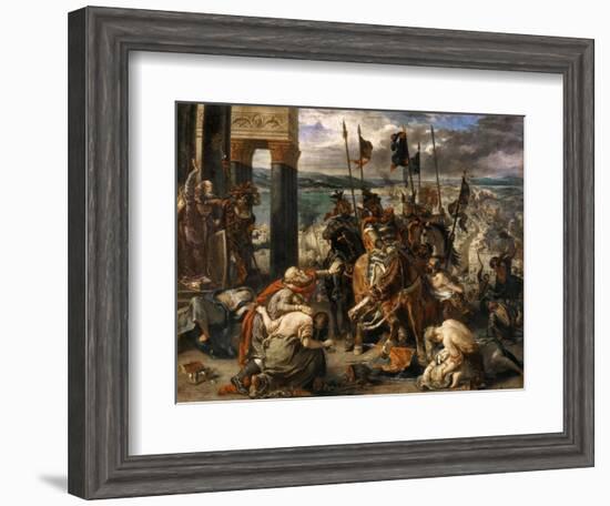 The Entry of the Crusaders in Constantinople-Eugene Delacroix-Framed Giclee Print