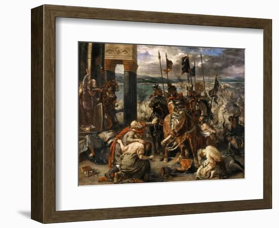 The Entry of the Crusaders in Constantinople-Eugene Delacroix-Framed Giclee Print