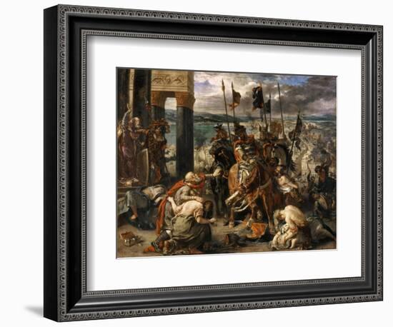 The Entry of the Crusaders in Constantinople-Eugene Delacroix-Framed Giclee Print