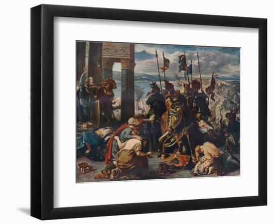 The Entry of the Crusaders Into Constantinople, 1840, (1911)-Eugene Delacroix-Framed Giclee Print