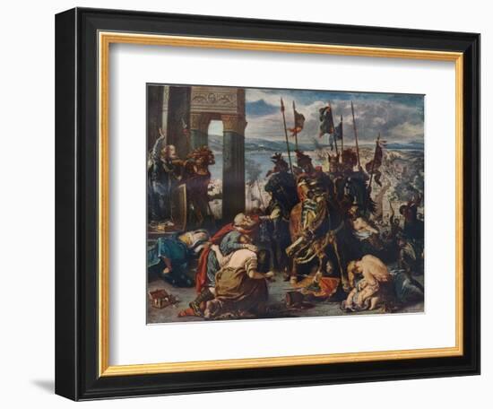 The Entry of the Crusaders Into Constantinople, 1840, (1911)-Eugene Delacroix-Framed Giclee Print