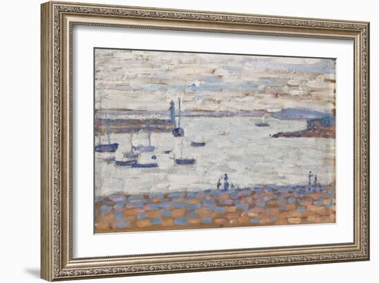 The Entry to the Port, Portrieux-Paul Signac-Framed Giclee Print