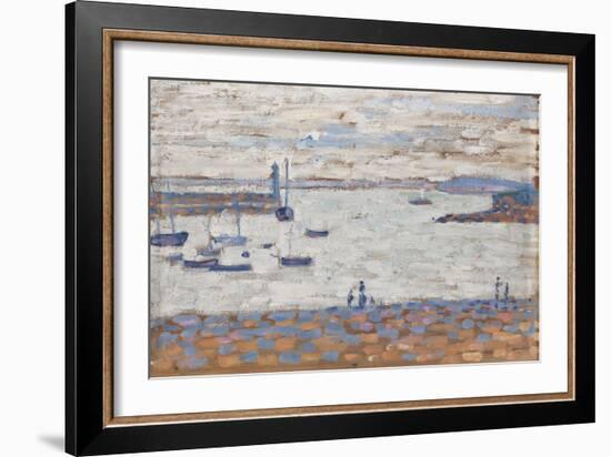 The Entry to the Port, Portrieux-Paul Signac-Framed Giclee Print