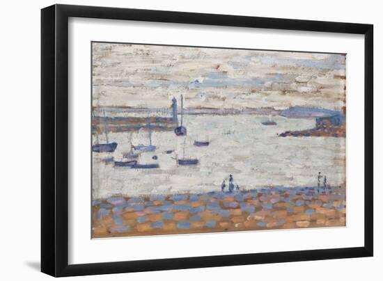 The Entry to the Port, Portrieux-Paul Signac-Framed Giclee Print