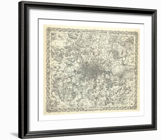 The Environs of London, c.1856-G^ W^ Colton-Framed Art Print