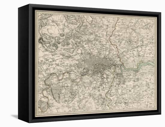 The Environs of London-H. Walters-Framed Stretched Canvas
