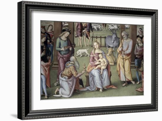 The Epiphany - Adoration of the Magi-Pietro Perugino-Framed Giclee Print