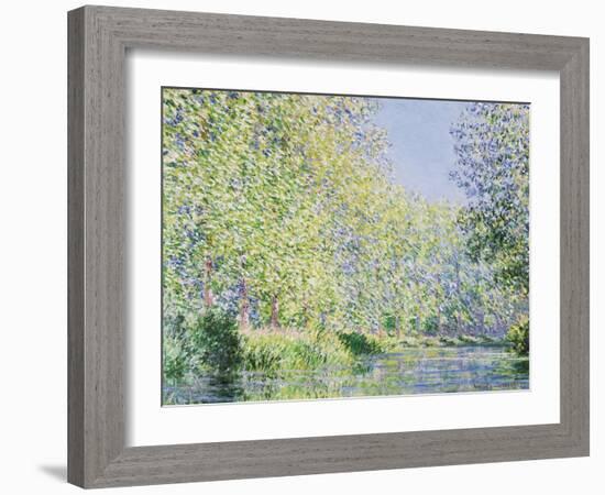 The Epte River near Giverny-Claude Monet-Framed Art Print