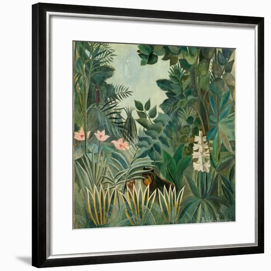 The Equatorial Jungle, 1909-Henri Rousseau-Framed Giclee Print