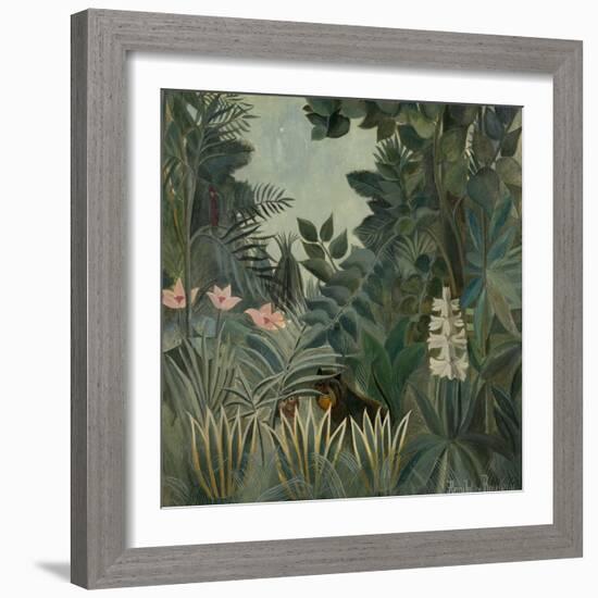 The Equatorial Jungle, 1909-Henri Rousseau-Framed Art Print