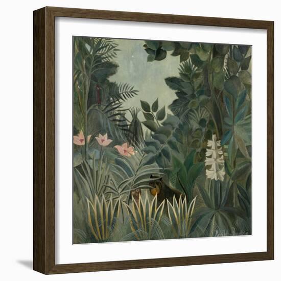 The Equatorial Jungle, 1909-Henri Rousseau-Framed Art Print