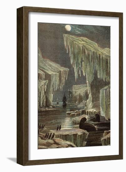 The 'Erebus' and 'terror' in the Arctic Regions-null-Framed Giclee Print